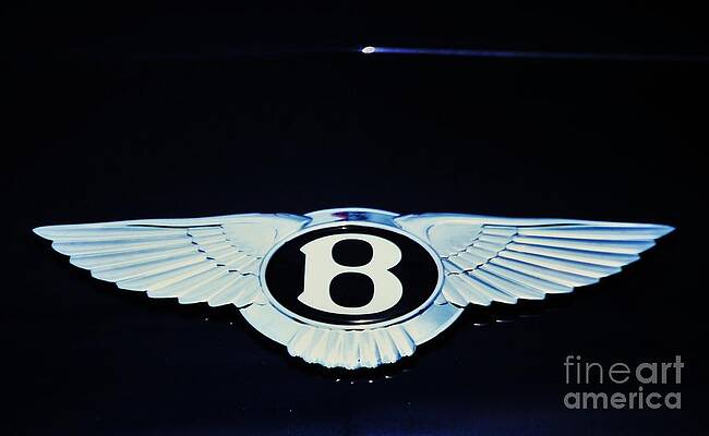 Bentley Hood Ornament At Night. Vision # 1 Print