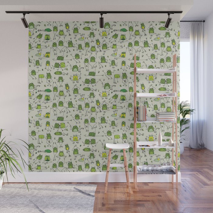 Funny Frogs Wall Mural Gallery Image 1
