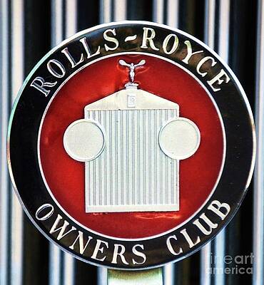 Very Collectible Rolls Royce Owners Club Badge Print
