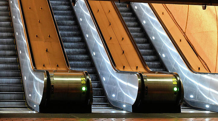 District Of Columbia Metro Escalators Print