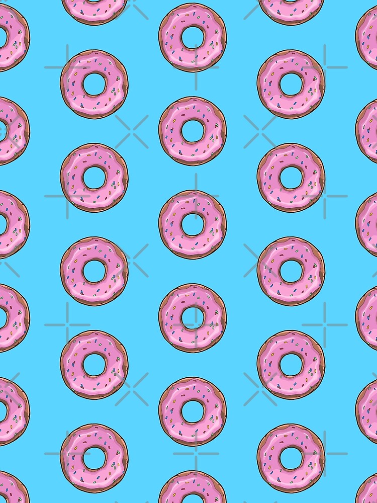Pink Glazed Donut by Drawingvild