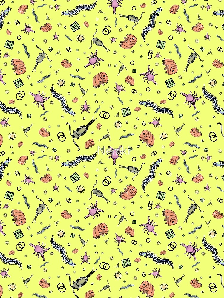 Microscopic Animals in Yellow by Nemki