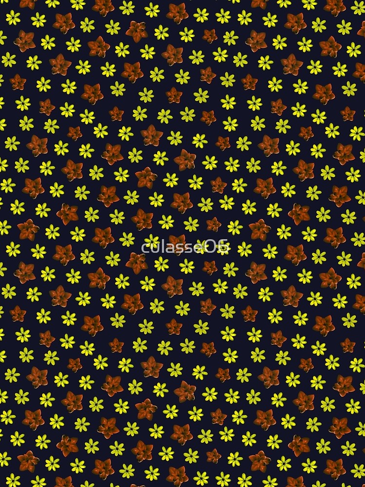 Yellow Daisy Pattern by culasse06