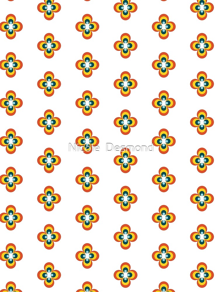 retro circle pattern by Nicole Desmond