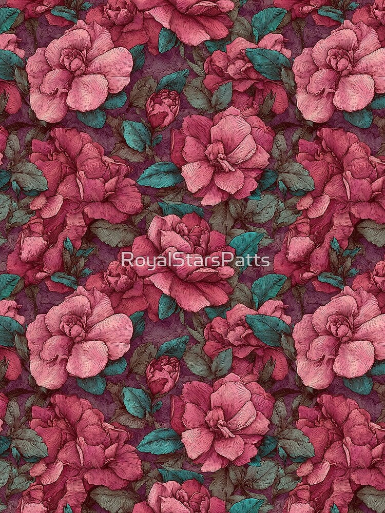 Wild Gardenias Floral - Flower Garden Pattern - Mother'S Day Gift Ideas by RoyalStarsPatts