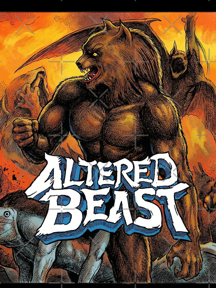 Altered Beast Mega Drive T-Shirt | Retro Sega Video Game Werewolf Tiger Dragon Bear by Senpaiwaves