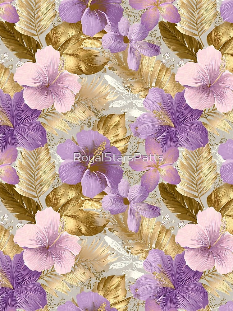 Petaled Tropical Flower - Botanical Garden Pattern - Gifts For Men by RoyalStarsPatts