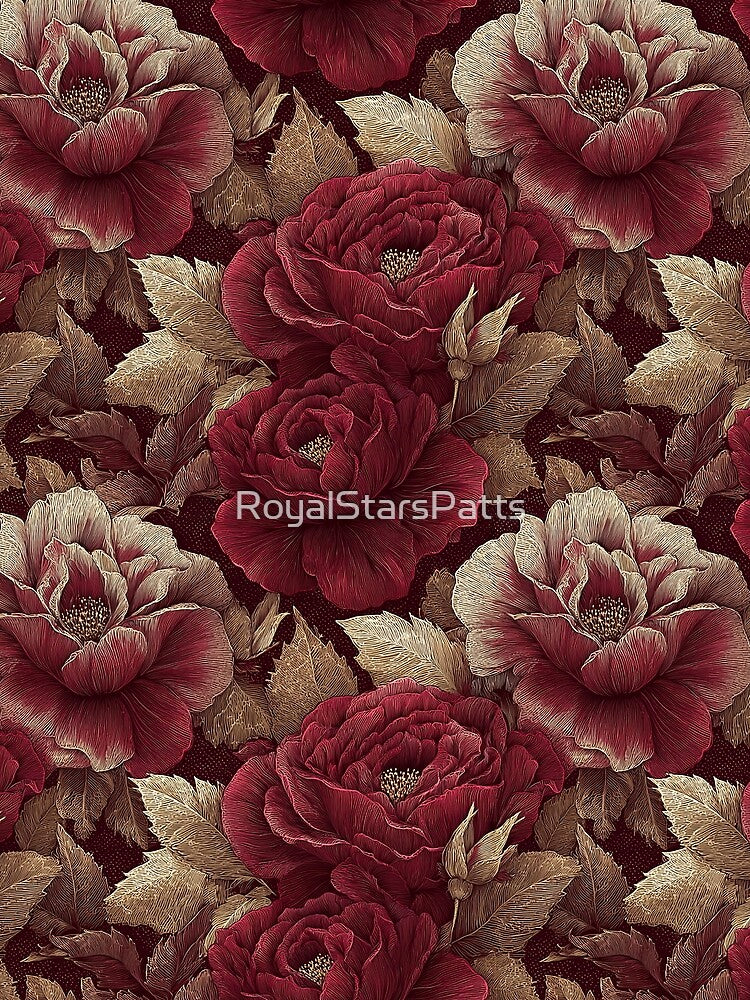 Minimalistic Rose Flower - Botanical Garden Pattern - Gift Sets For Women by RoyalStarsPatts