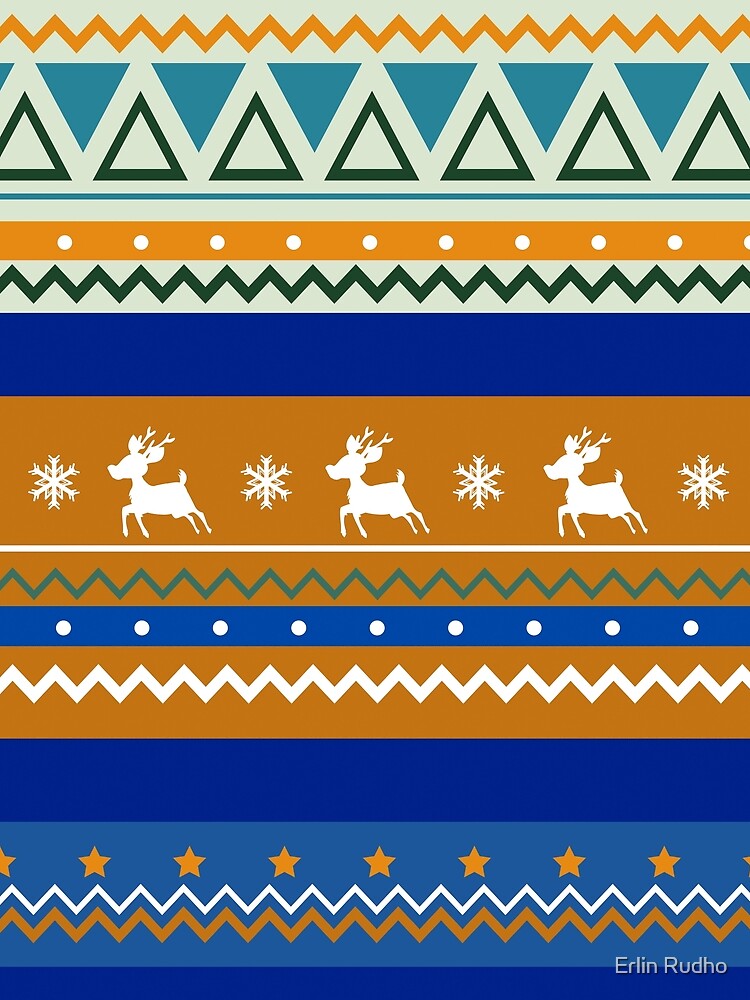 Sweater pattern holiday by Erlin Rudho