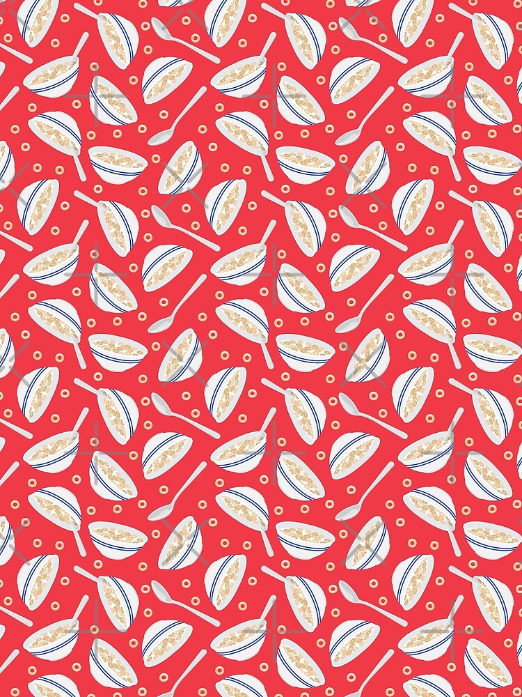 cereal bowl toss - red by littlearrow