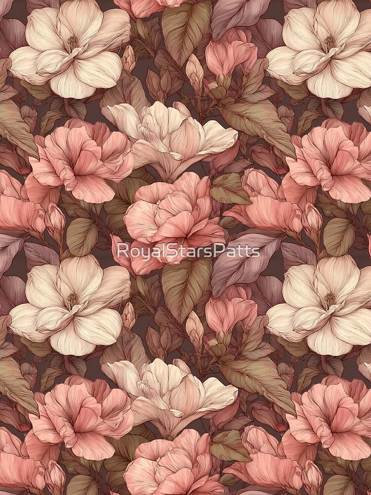 Vibrant Gardenias - Birth Flower Pattern - Gifts For Women by RoyalStarsPatts