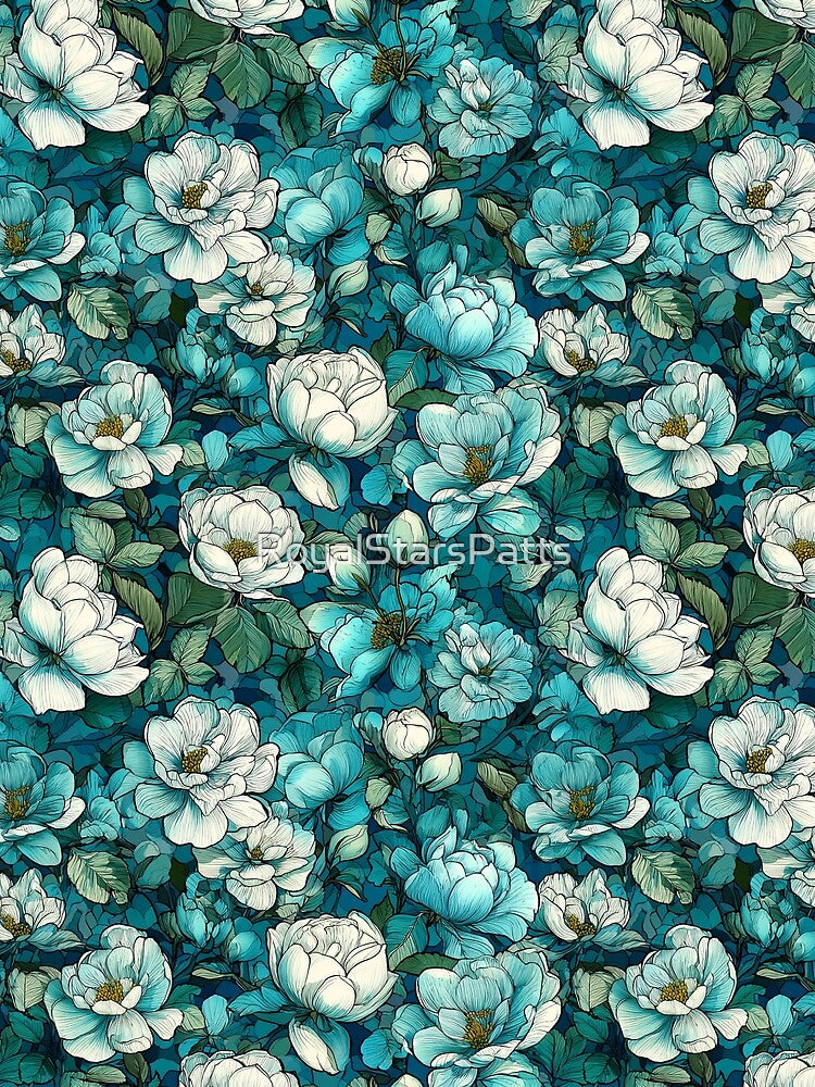Fresh Gardenias - Birthday Flower Pattern - Christmas Gifts For Boyfriend by RoyalStarsPatts