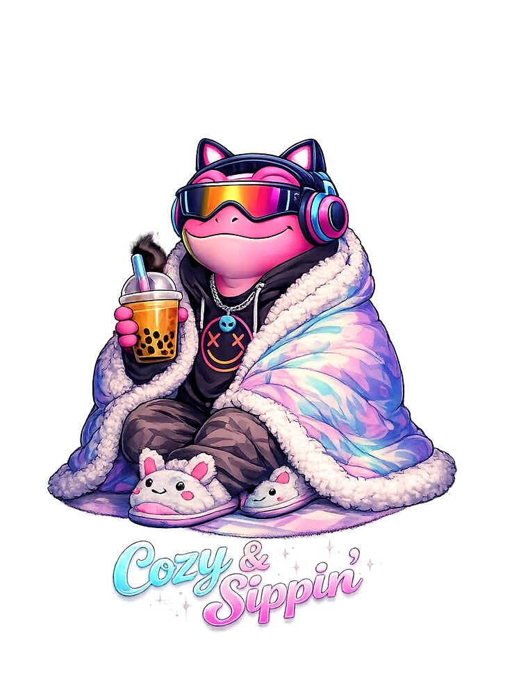 Retro Cyberpunk Frog by BlackRockX