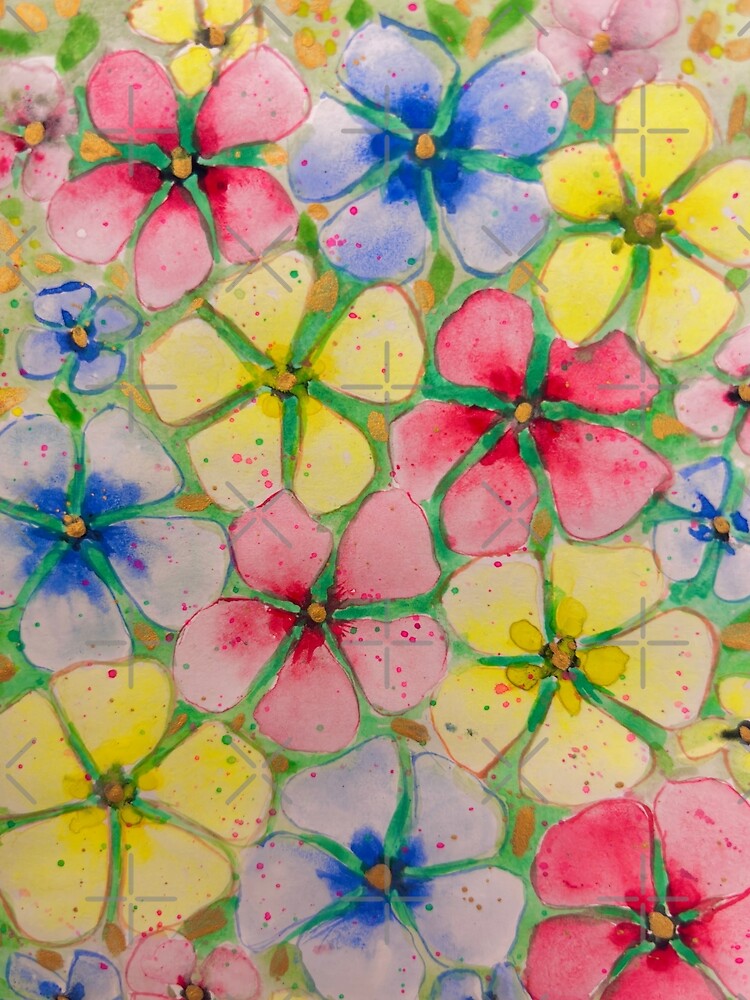 Vibrant Flowers by Tanuishi