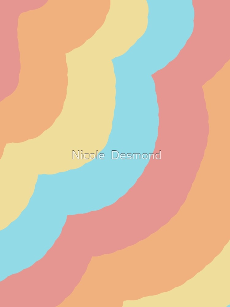 retro squiggle print by Nicole Desmond