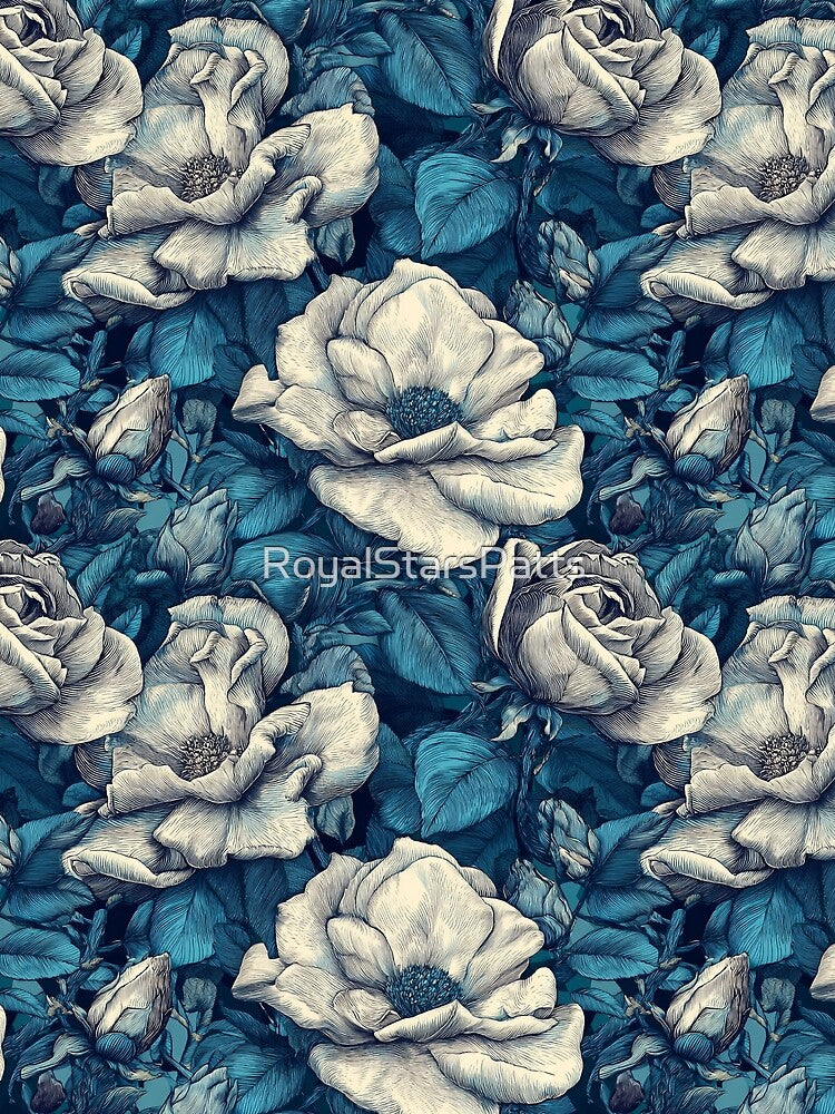 Blooming Gardenias Flower - Flower Garden Pattern - Unique Gifts For Women by RoyalStarsPatts