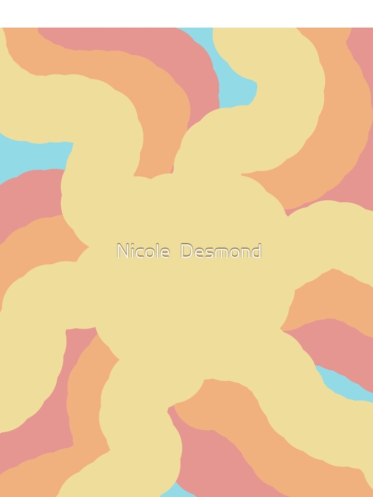 retro sunshine print by Nicole Desmond