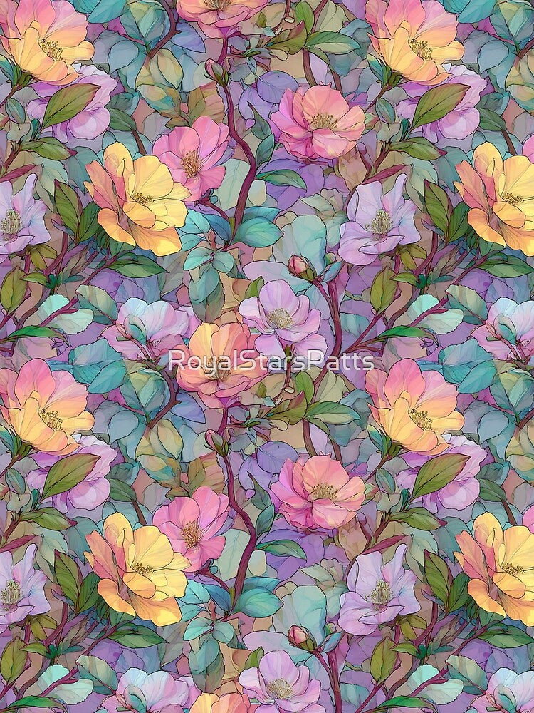 Whimsical Gardenias - Botanical Garden Pattern - Christmas Gift Baskets by RoyalStarsPatts