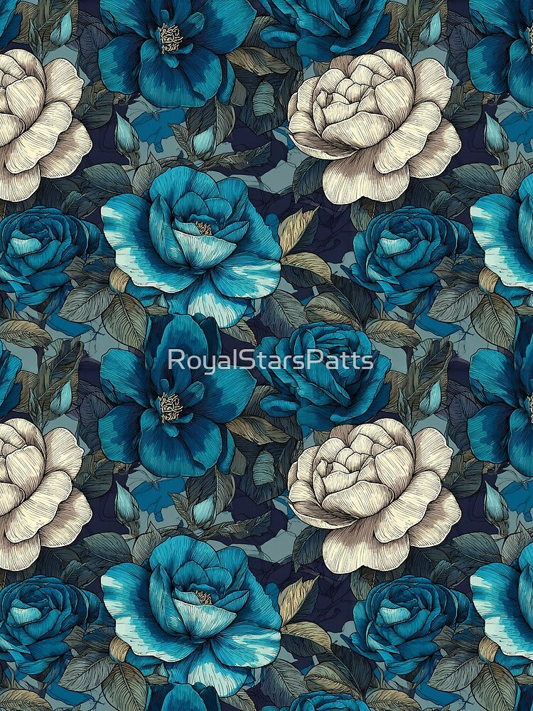 Flourishing Gardenias Print - Botanical Garden Pattern - Anniversary Gifts For Mom by RoyalStarsPatts