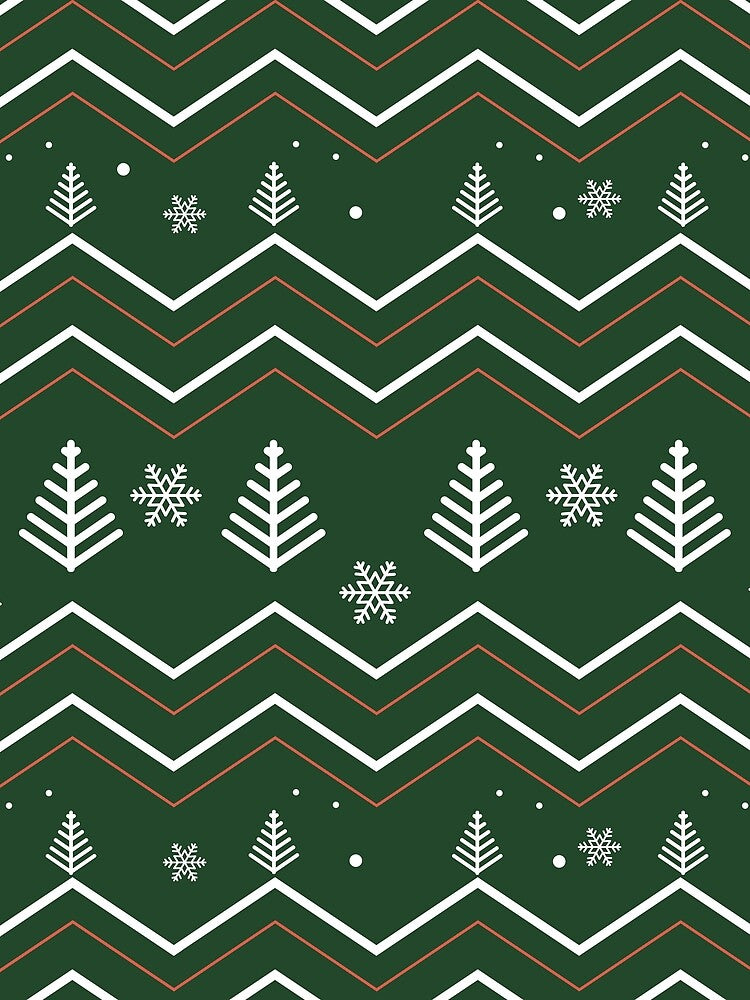 Green and White Holiday Harmony, MMerry, Time, gifts, funny, by Ewelina Niemiec