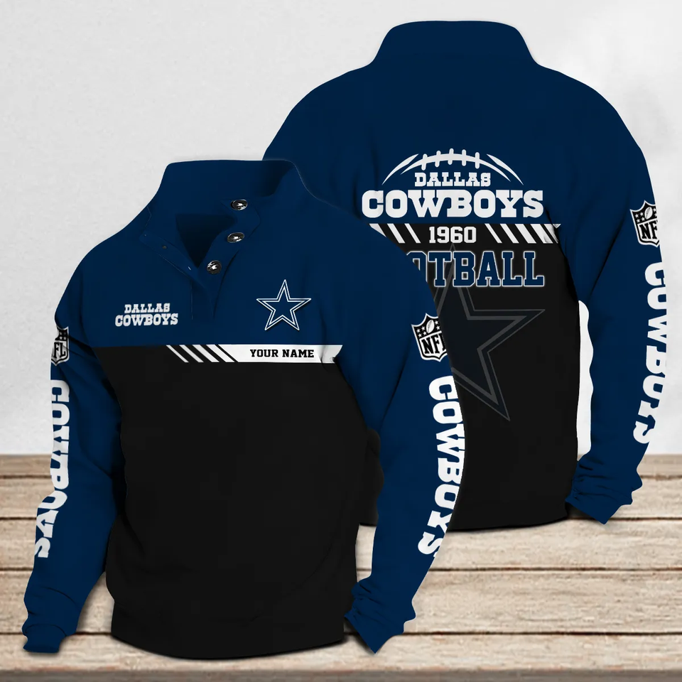 Dallas Cowboys Casual Stand Collar Sweatshirt Premium New Edition