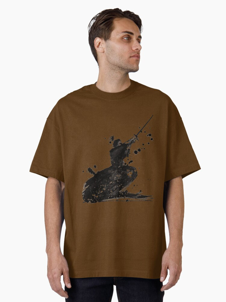 Samurai illustration Oversized T-Shirt