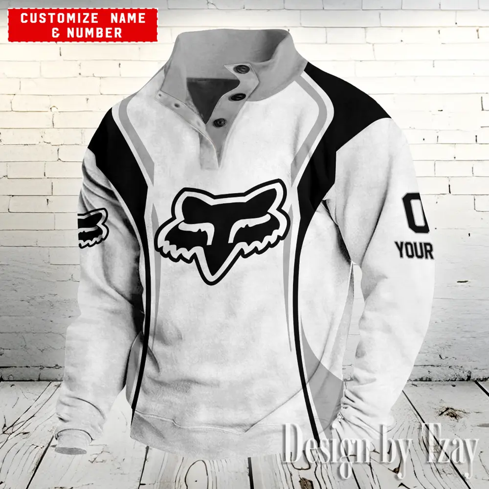 Fox Racing Colorful Stand Collar Sweatshirt
