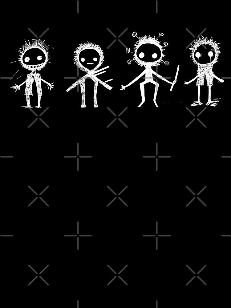 Cute and Deadly Minimalist Stick People by RudeKittenDesigns by rudekitten