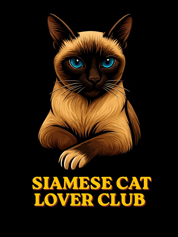 Siamese Cat Lover Club Blue Eyes Cat Owner Gift Shirt by GigaFactory