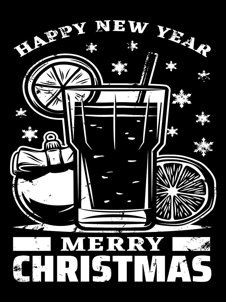 Christmas holiday with inscriptions cocktail lemon essential t-shirt by ougraz24