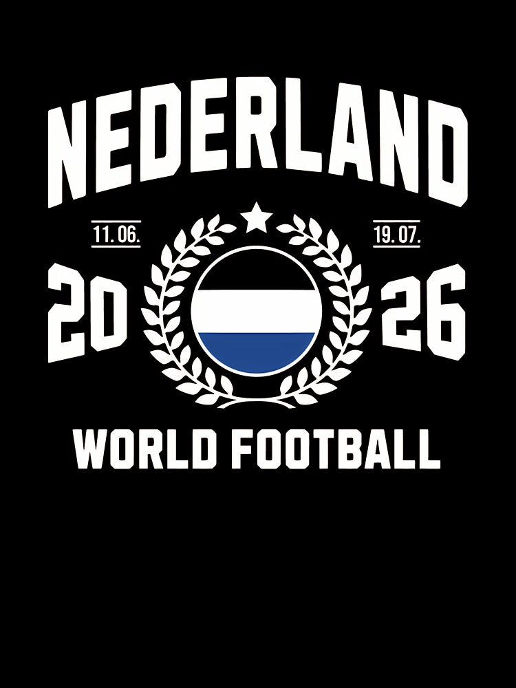 Nederland World Football 2026 Badge Design T-Shirt_86995090 by gidget-gadget