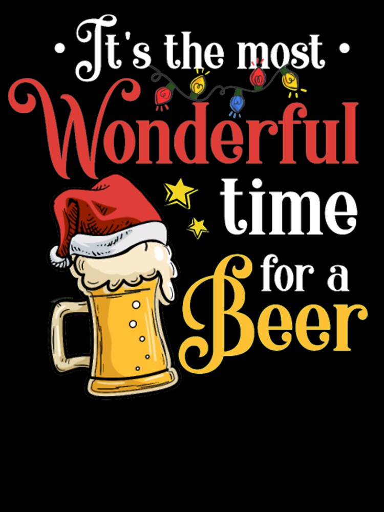 Christmas Beer Drink Mask Tshirt by Clavitaps