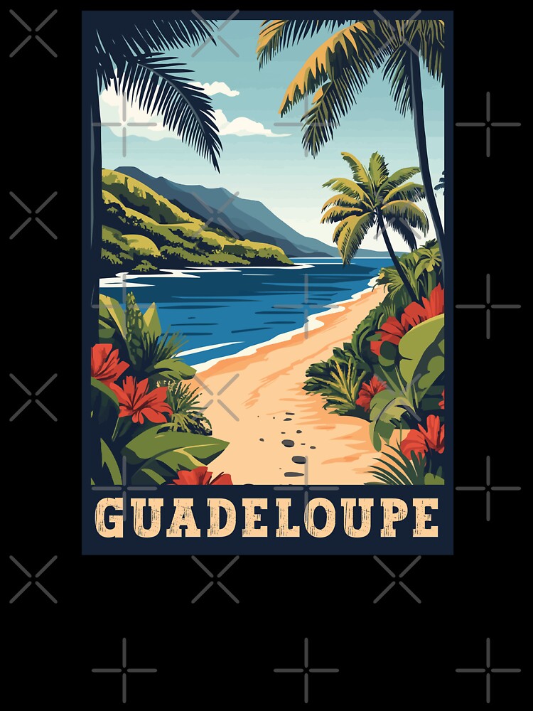 Discover the Island Beauty of Guadeloupe - Vintage Travel Art by turtlestart
