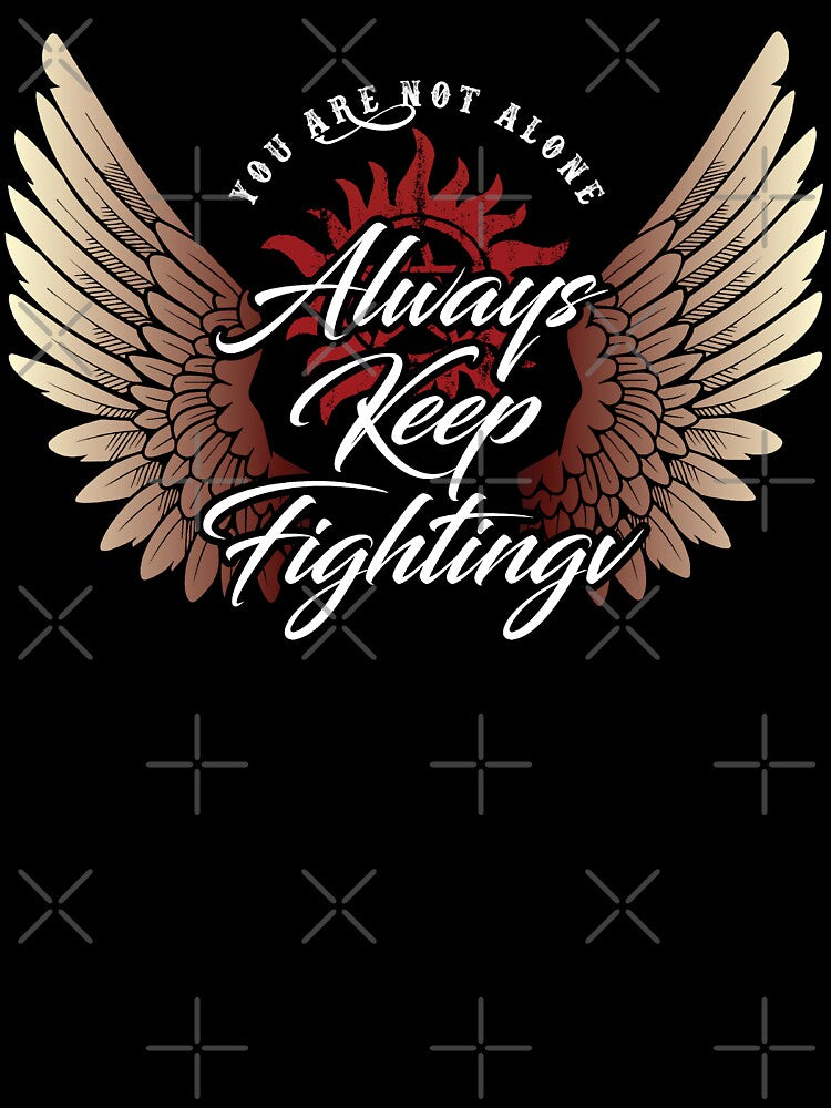 Always Keep Fighting - Angelic by Happy-Llama-Art