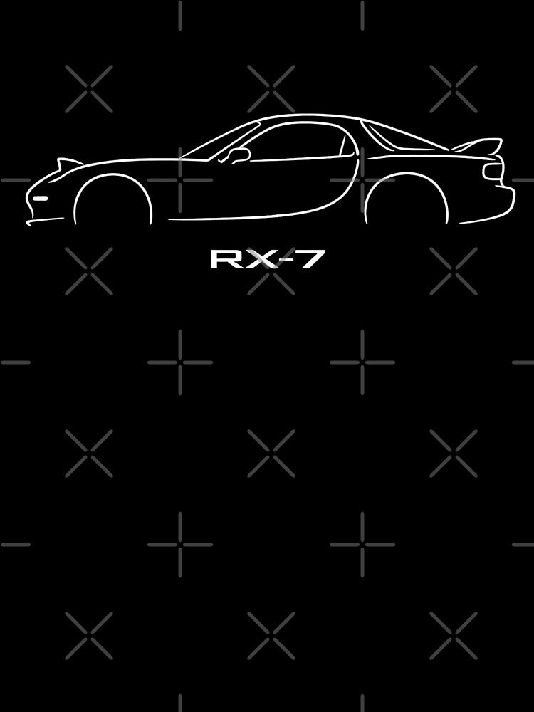 RX-7 Minimalist Line Art by TheArtOfCar