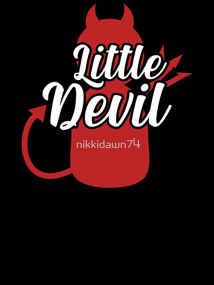 Little Devil Scary Funny Halloween Costume design by nikkidawn74