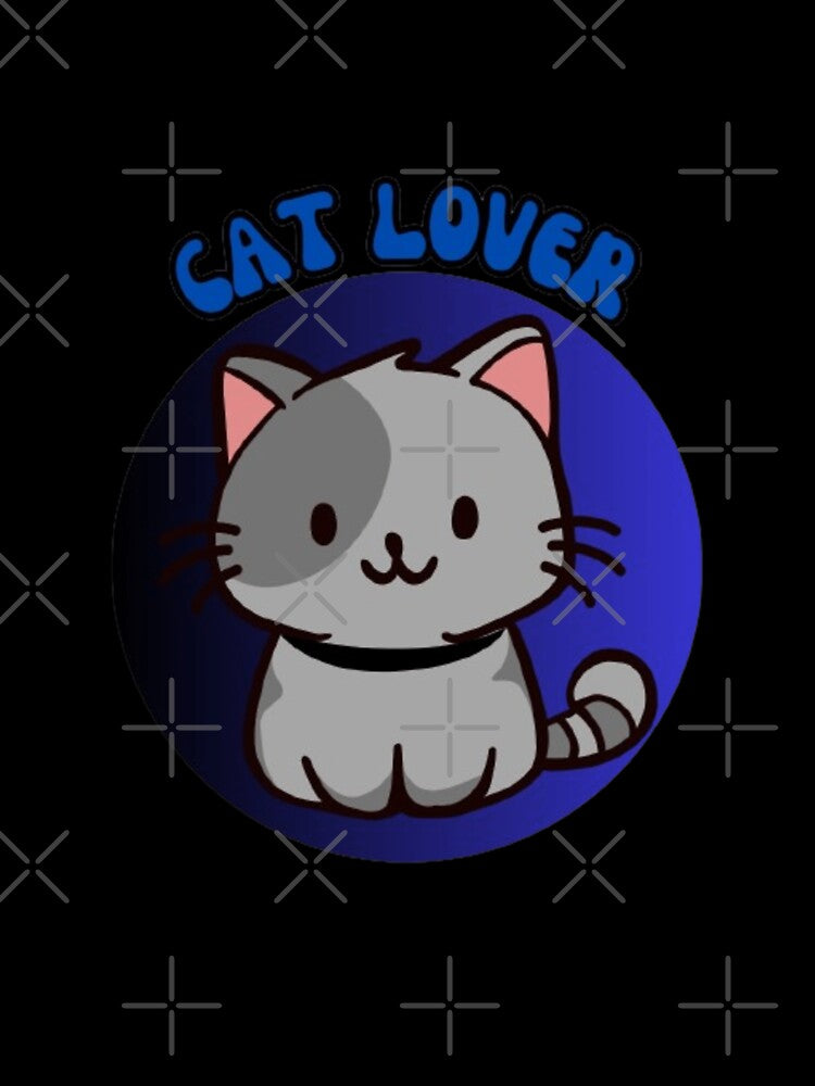 Cat Lover - Adorable blue cat lover print. by TGAL2