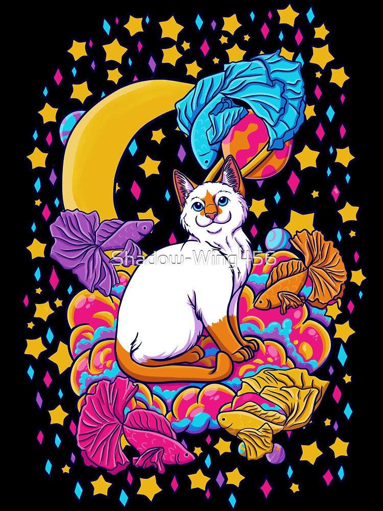 Space Fish and Flamepoint Siamese Cat by Shadow-Wing456