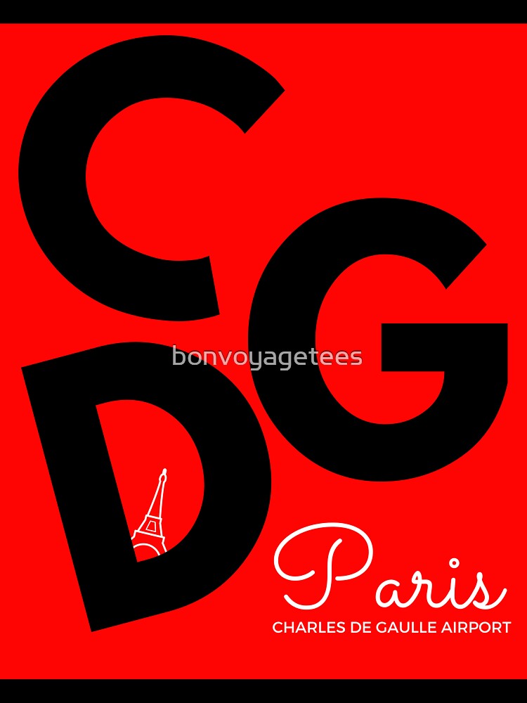 CDG Paris by bonvoyagetees