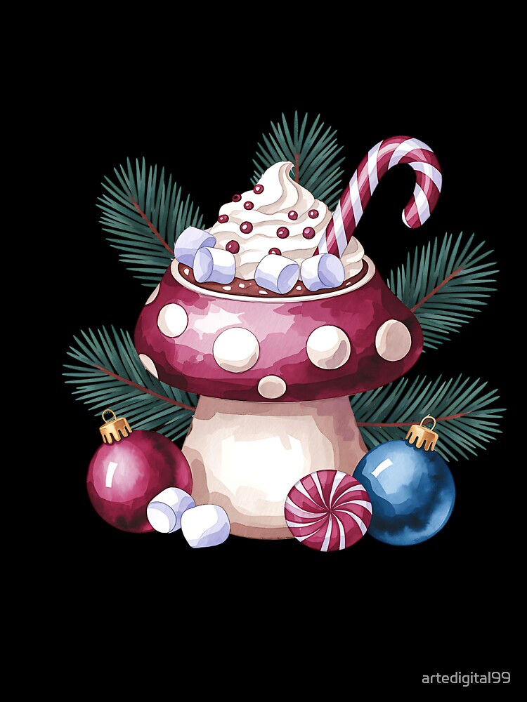 Christmas Spirit Watercolor – Festive Holiday Artwork by artedigital99