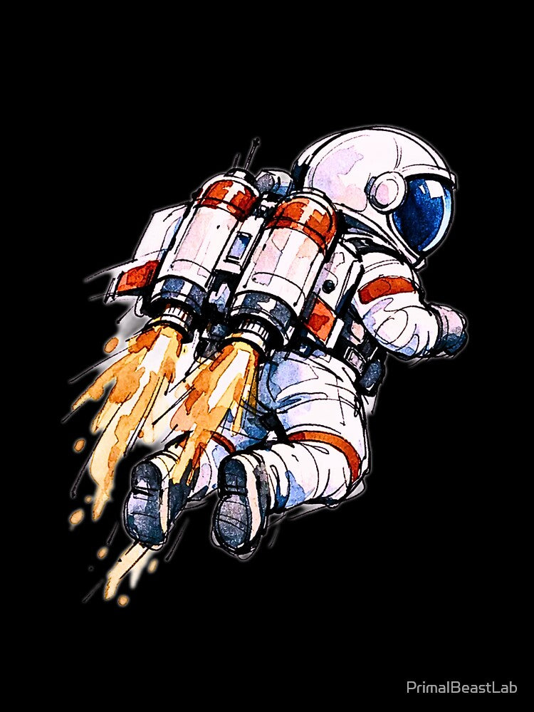 Rocket Boost Astronaut by PrimalBeastLab