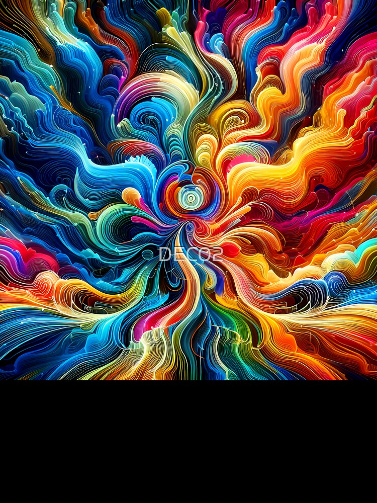 Retro 1960's Hippie Psychedelic Fantasy Colorful Vibrant Designs by DEC02