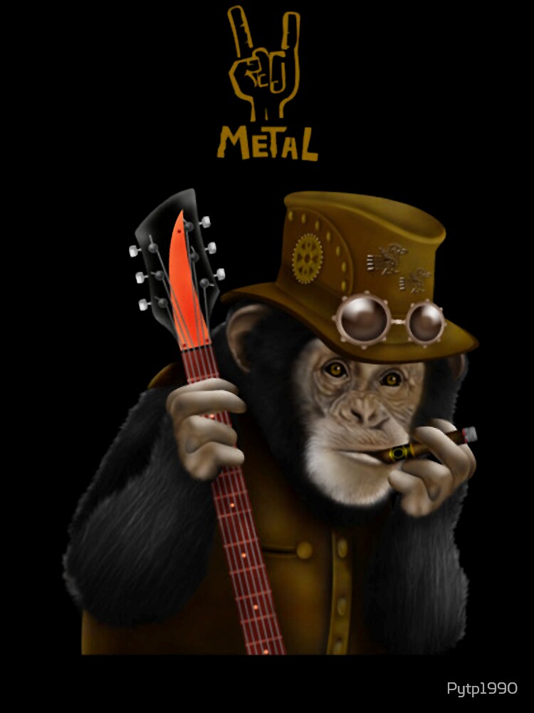 Rocker Guitarist Hippie Ape by Pytp1990