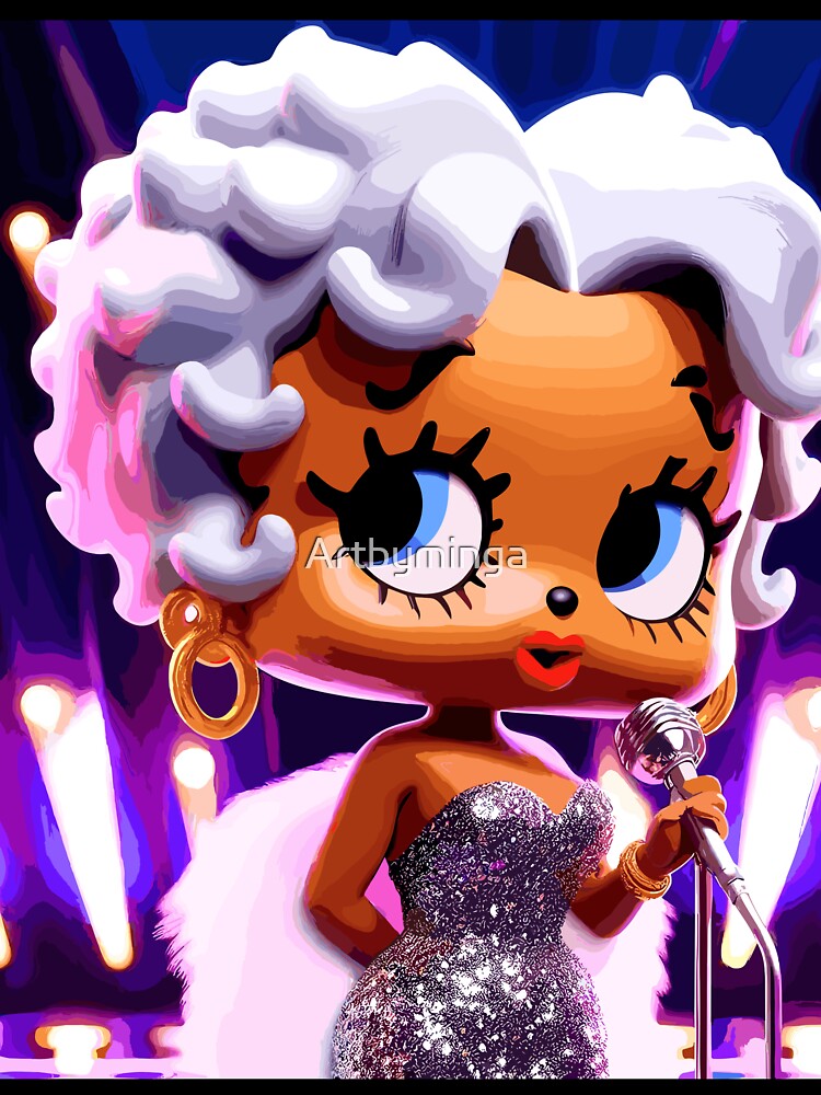 Golden Years-Vibrant Betty Boop inspired image by Artbyminga