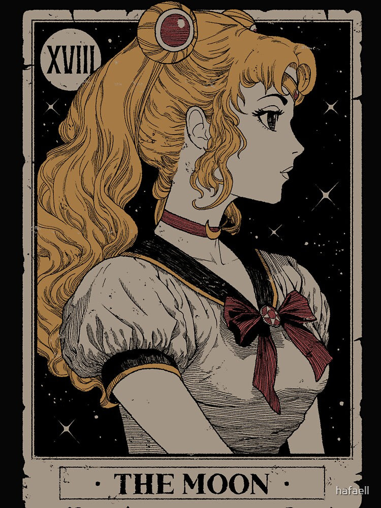 Moon Tarot Card by hafaell