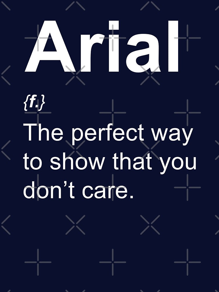 Arial (font) for graphic designers by HappyLime