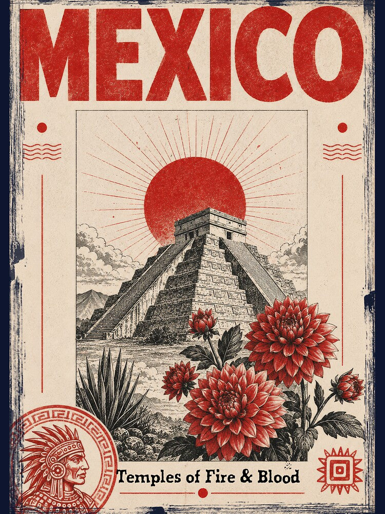 Mexico Heritage Design Styled In Urban Grunge Fashion by RustyGhostWear