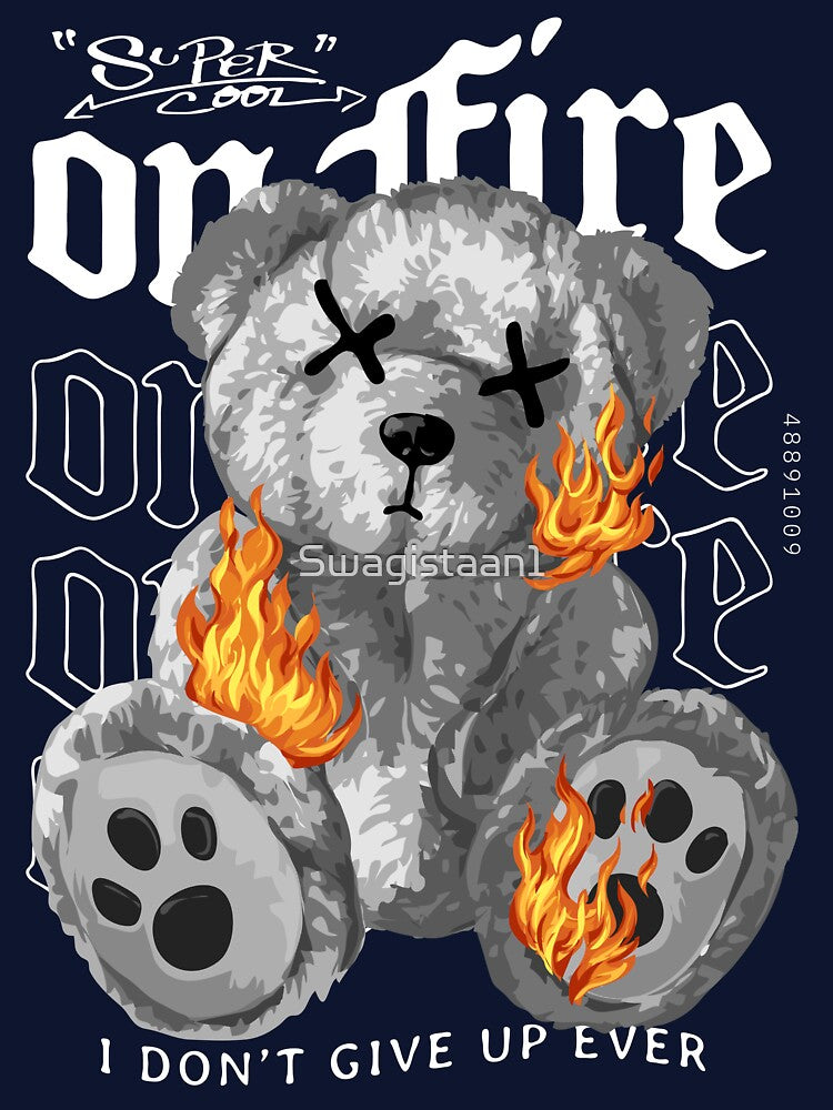 Cool Bear Graphic Design, Urban Streetwear by Swagistaan1