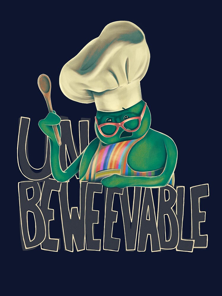 Illustrated Tiny Chef (Unbeweevable) T-Shirt by jeffective