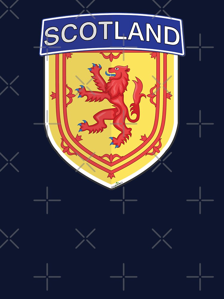 SCOTLAND Royal Scottish Lion Rampant Flag Sticker Shield by OuterShellUK